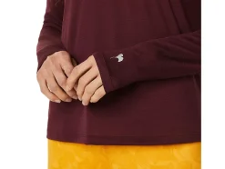 New ASICS RUNKOYO MOCK NECK LONG SLEEVE TOP Deep Mars