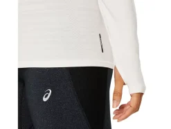 Clearance ASICS SEAMLESS LONG SLEEVE TOP Cream/Papaya