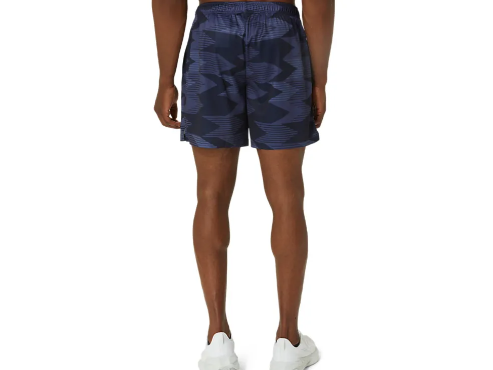 Shop ASICS SEASONAL ALL OVER PRINT 7IN SHORTS Midnight