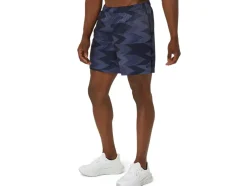 Shop ASICS SEASONAL ALL OVER PRINT 7IN SHORTS Midnight