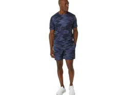 Shop ASICS SEASONAL ALL OVER PRINT 7IN SHORTS Midnight