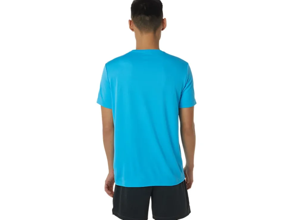 New ASICS SHOE GRAPHIC SHORT SLEEVE TEE Digital Aqua