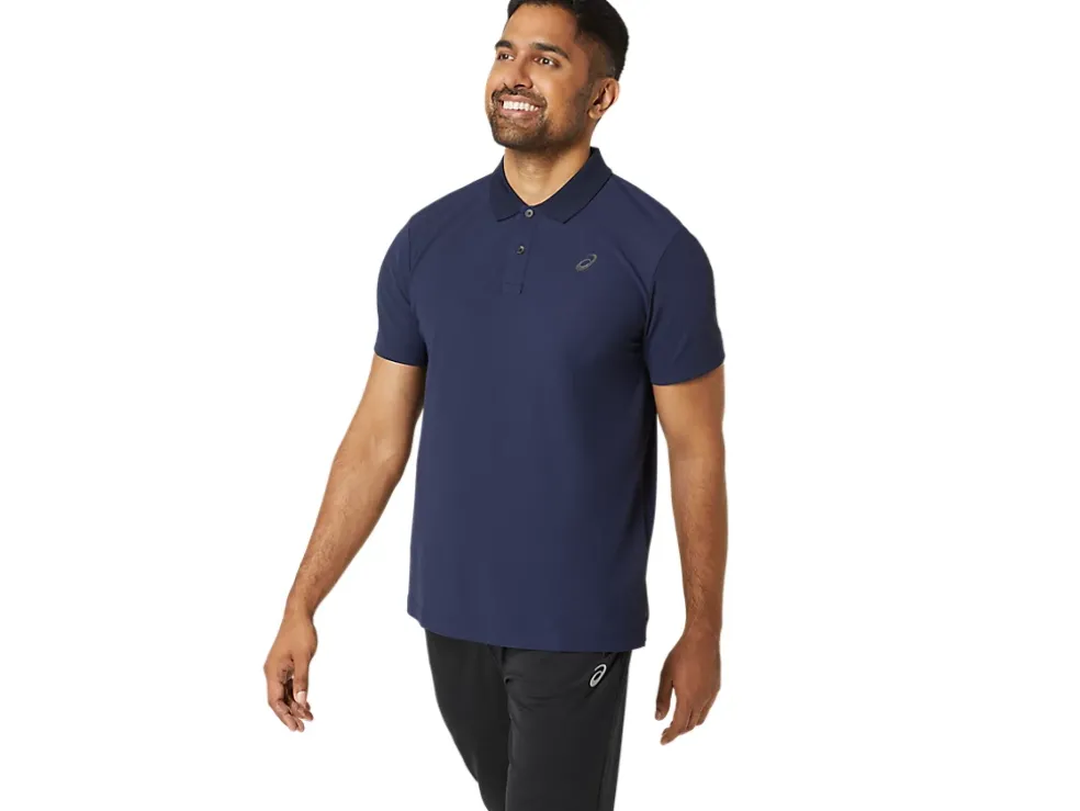 Cheap ASICS SHORT SLEEVE POLO-SHIRT Midnight