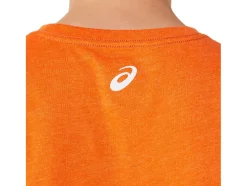 Shop ASICS SHORT SLEEVE PROPERTY OF SPORTS TEE Marigold Orange Heather