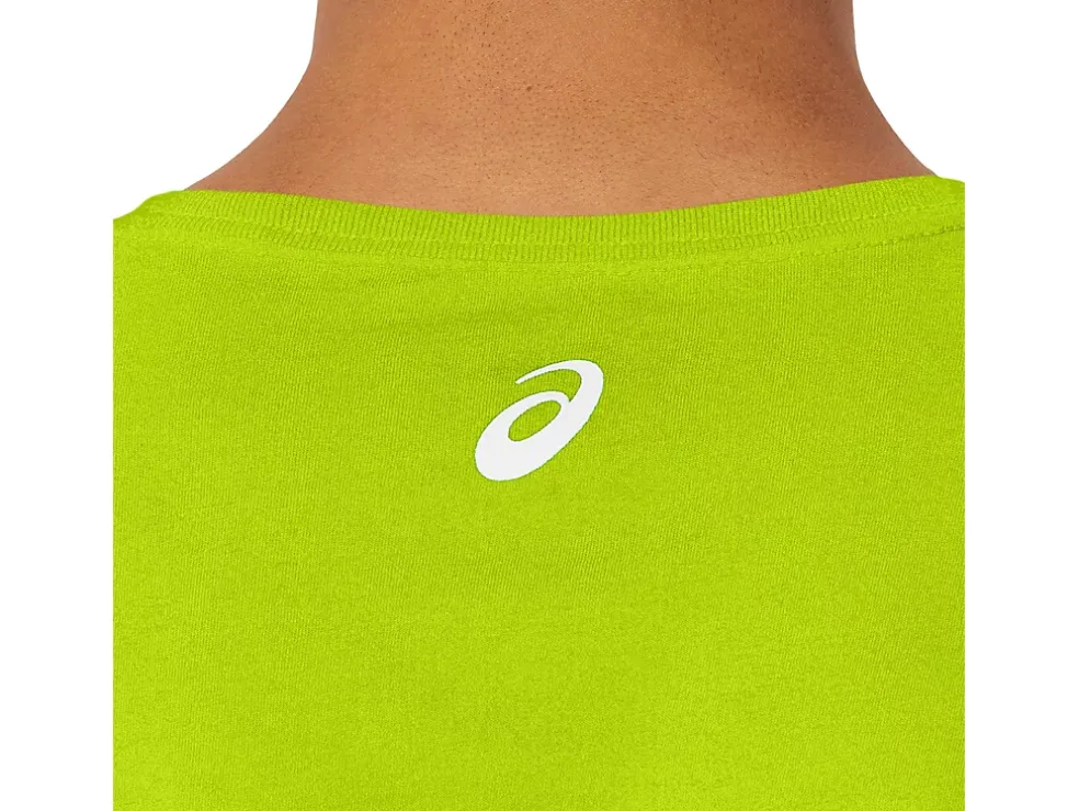 Hot ASICS SHORT SLEEVE PROPERTY OF SPORTS TEE Lime Zest