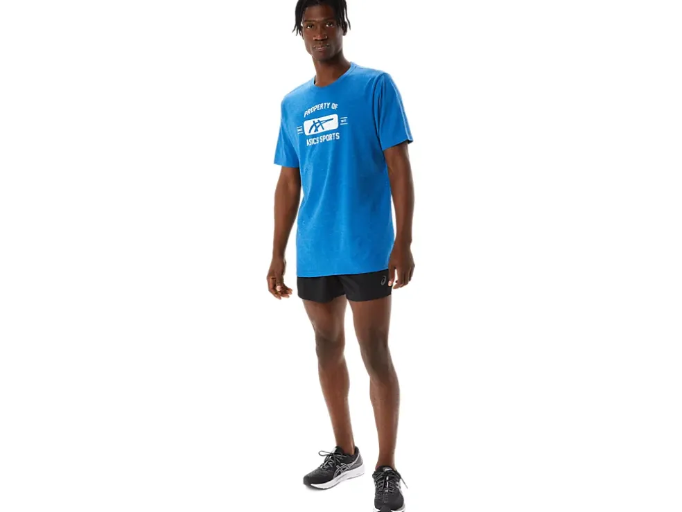 Clearance ASICS SHORT SLEEVE PROPERTY OF SPORTS TEE Lake Drive Heather