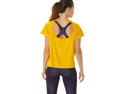 Online ASICS SIDE SLIT SHORT SLEEVE TOP Sunflower