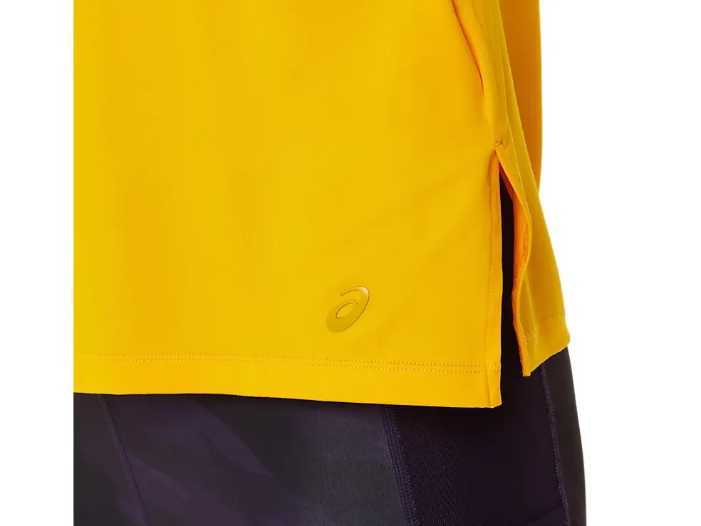Online ASICS SIDE SLIT SHORT SLEEVE TOP Sunflower
