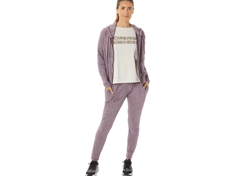 Sale ASICS SOFT STRETCH KNIT PANT Deep Mars Heather
