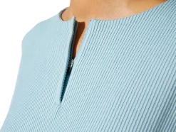Cheap ASICS SOFT STRETCH SWEAT TOP Smoke Blue