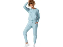 Cheap ASICS SOFT STRETCH SWEAT TOP Smoke Blue