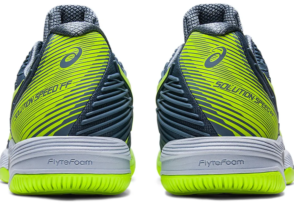 New ASICS SOLUTION SPEED FF 2 Steel Blue/Hazard Green