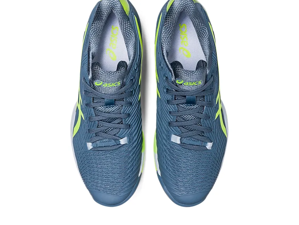 New ASICS SOLUTION SPEED FF 2 Steel Blue/Hazard Green