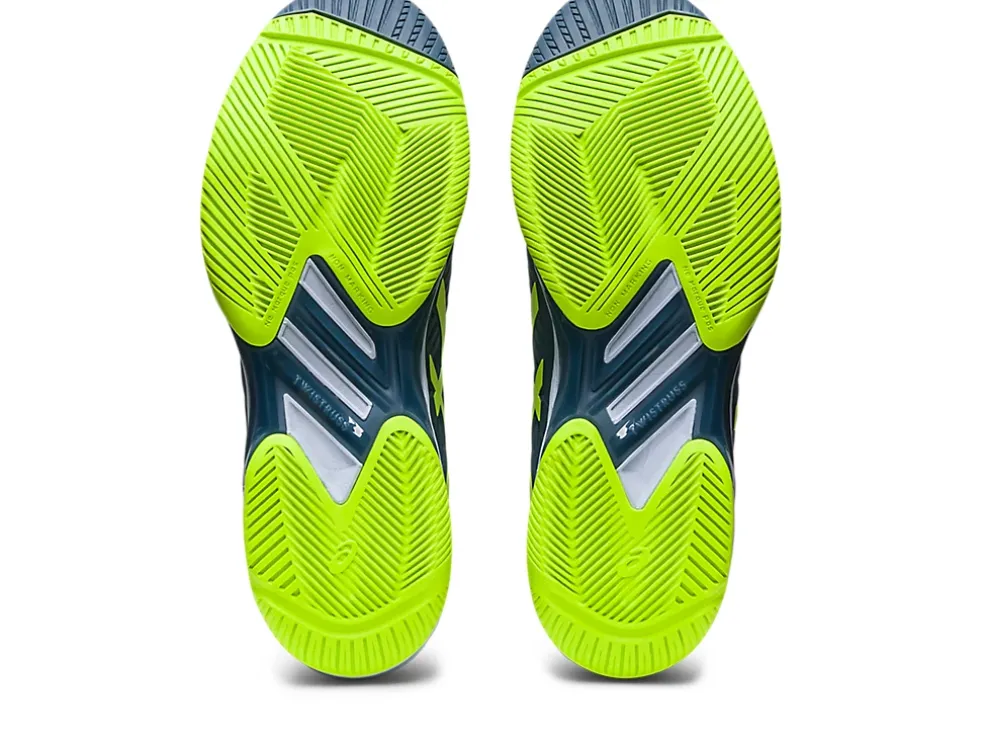 New ASICS SOLUTION SPEED FF 2 Steel Blue/Hazard Green