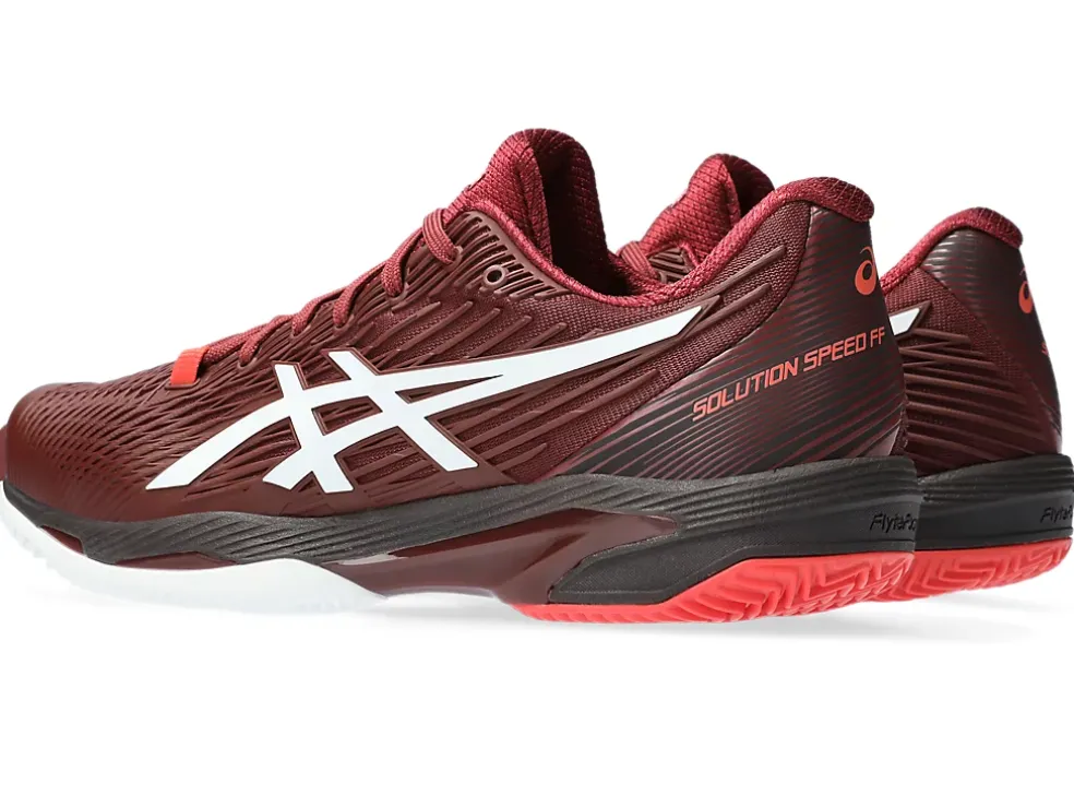 New ASICS SOLUTION SPEED FF 2 CLAY Antique Red/White