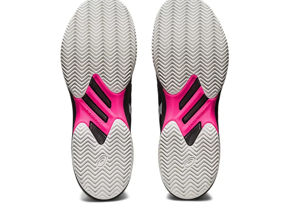 Cheap ASICS SOLUTION SWIFT FF CLAY Black/Hot Pink