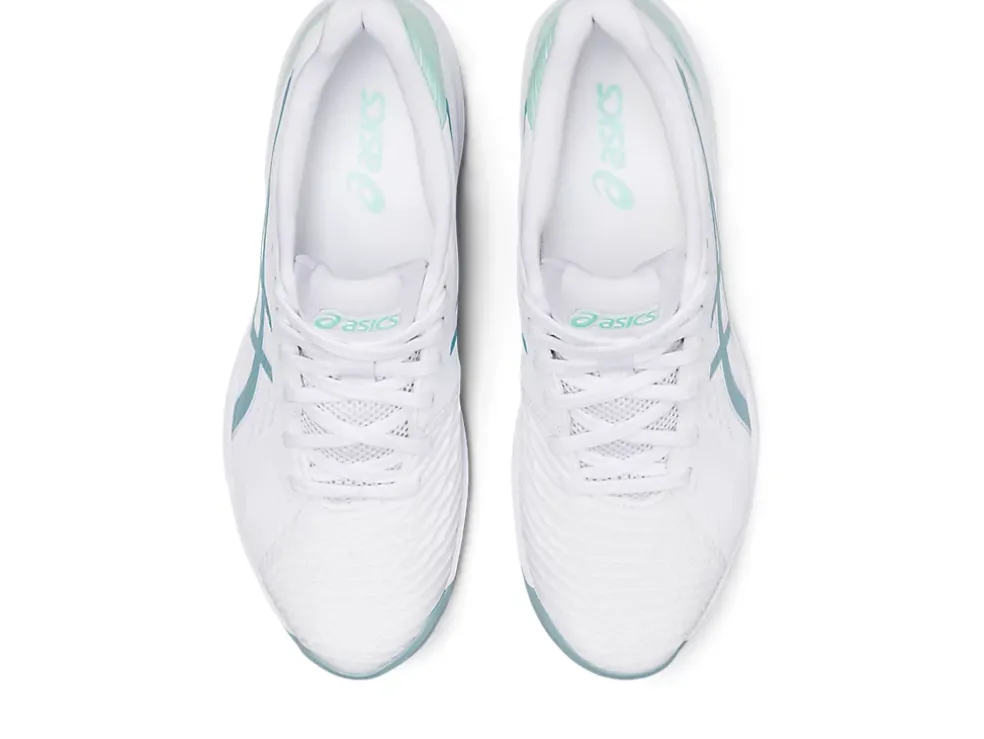 Hot ASICS SOLUTION SWIFT FF CLAY White/Smoke Blue