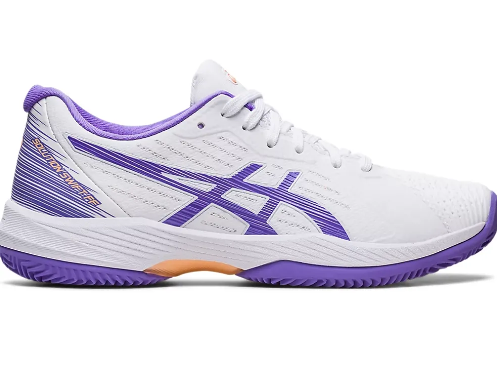 Cheap ASICS SOLUTION SWIFT FF CLAY White/Amethyst