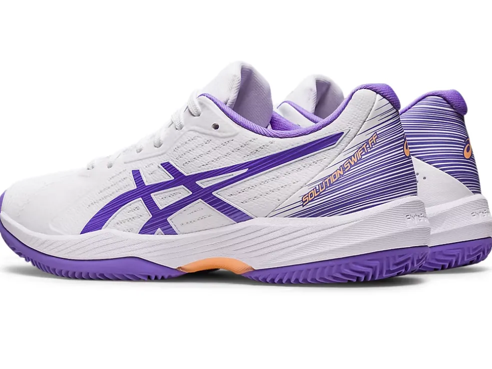 Cheap ASICS SOLUTION SWIFT FF CLAY White/Amethyst