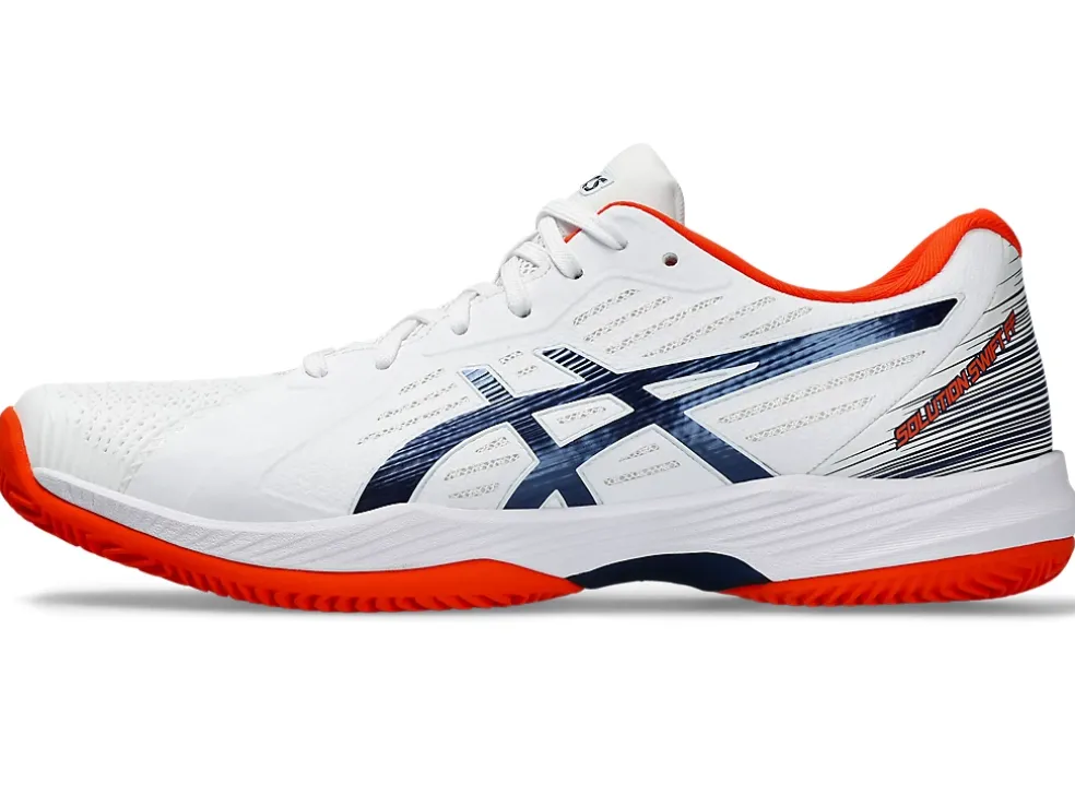 Hot ASICS SOLUTION SWIFT FF CLAY White/Blue Expanse