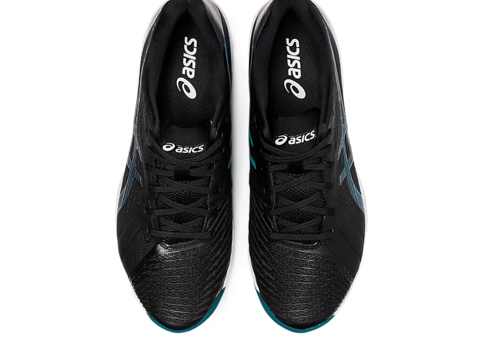 Discount ASICS SOLUTION SWIFT FF CLAY Black/Misty Pine