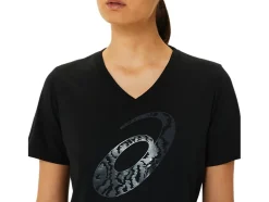 Hot ASICS SPIRAL ;a; AIRBRUSH TIGER PRINT VNECK Performance Black