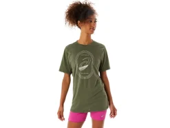 Fashion ASICS SPIRAL A TRACK AND FIELD TEE Olive Canvas