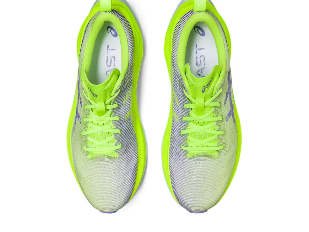 New ASICS SUPERBLAST Hazard Green/Amethyst