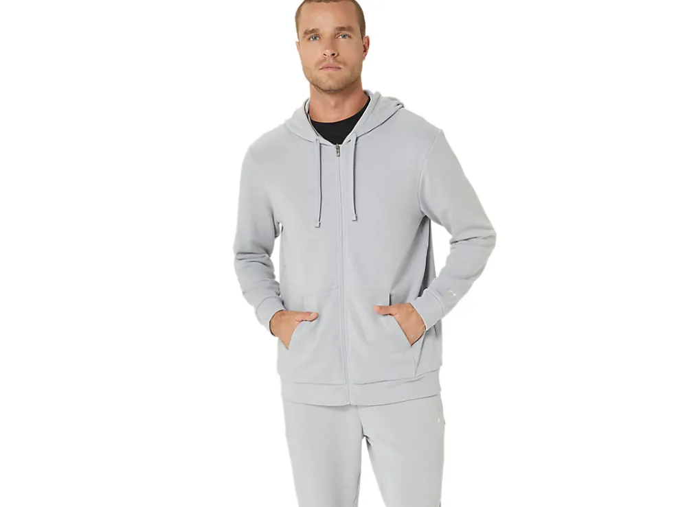 Sale ASICS SWEAT FULL ZIP HOODIE Piedmont Grey
