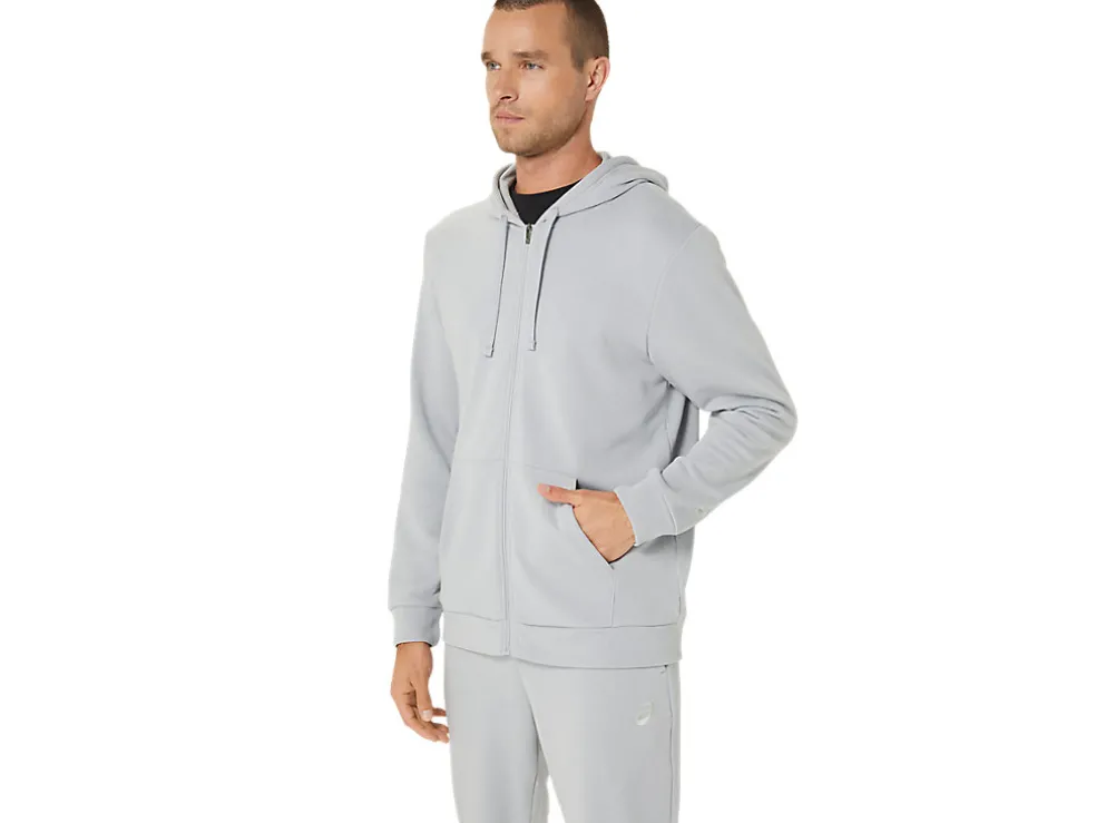 Sale ASICS SWEAT FULL ZIP HOODIE Piedmont Grey
