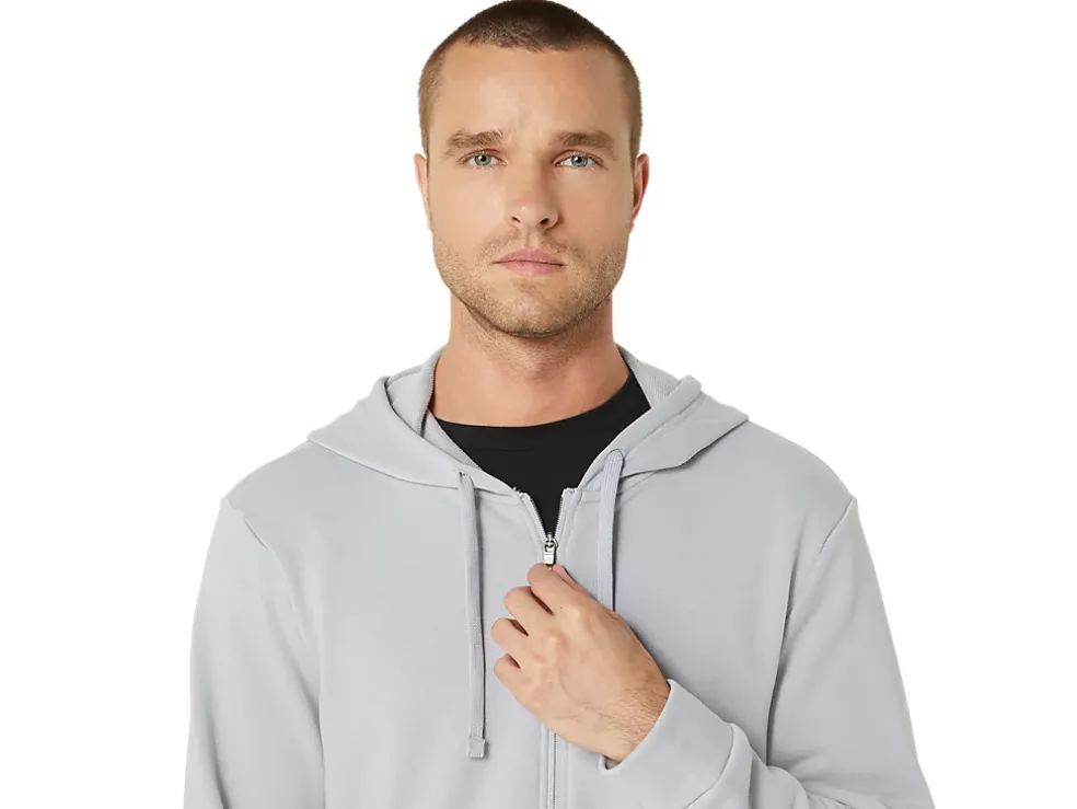 Sale ASICS SWEAT FULL ZIP HOODIE Piedmont Grey