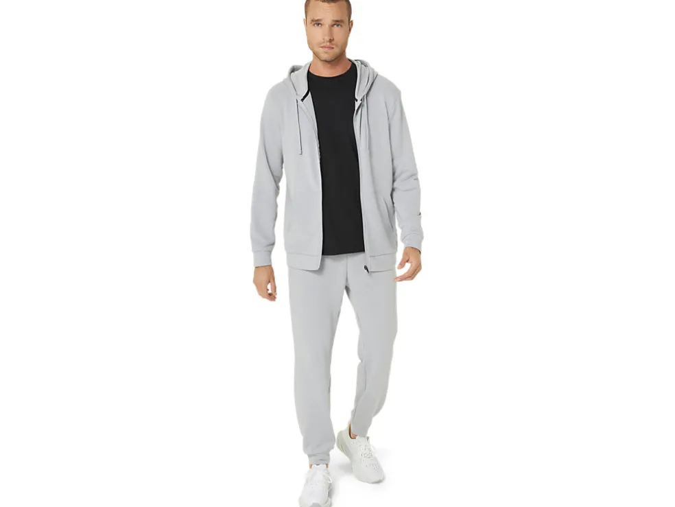 Sale ASICS SWEAT FULL ZIP HOODIE Piedmont Grey
