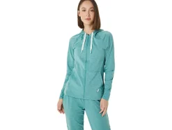 Cheap ASICS TECH FULL ZIP HOODIE Sage Spacedye