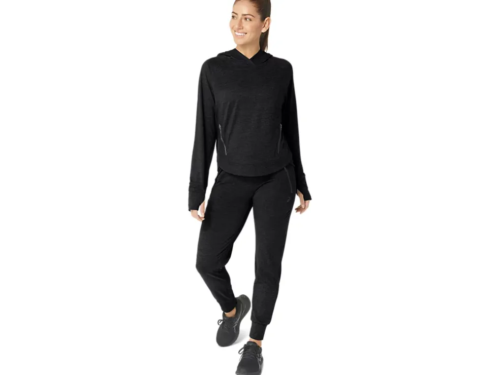 Cheap ASICS TECH PANT 2.0 Performance Black Spacedye