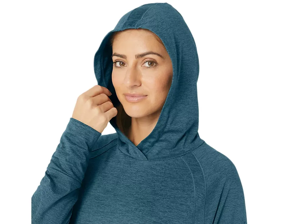 Cheap ASICS TECH PO HOODIE 2.0 Gloomy Sea Spacedye