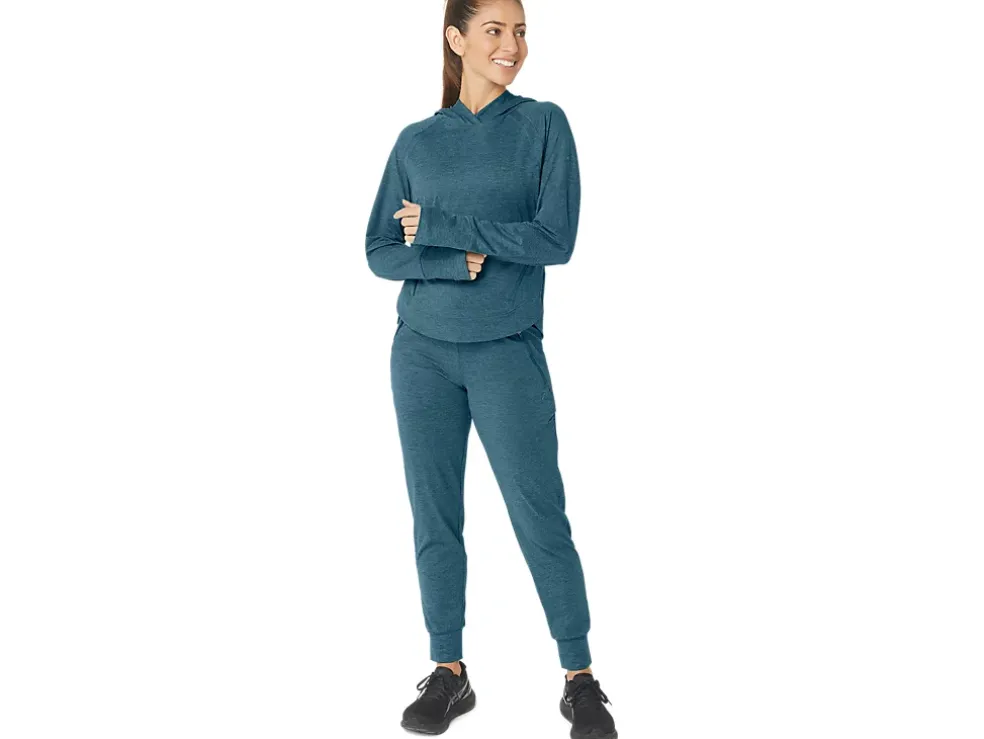 Cheap ASICS TECH PO HOODIE 2.0 Gloomy Sea Spacedye