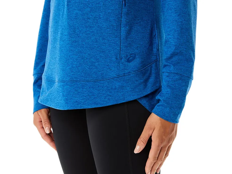 Clearance ASICS TECH PULLOVER HOODIE Lake Drive Spacedye/Clear Blue