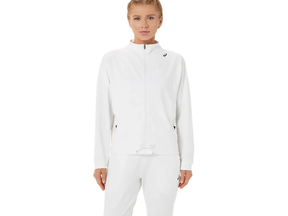Store ASICS TENNIS JACKET Brilliant White/Performance Black