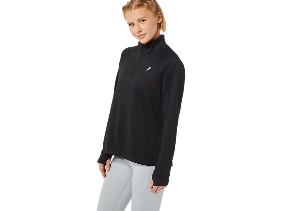 Best ASICS THERMOPOLIS 1/4 ZIP Performance Black