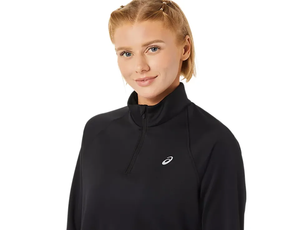 Best ASICS THERMOPOLIS 1/4 ZIP Performance Black