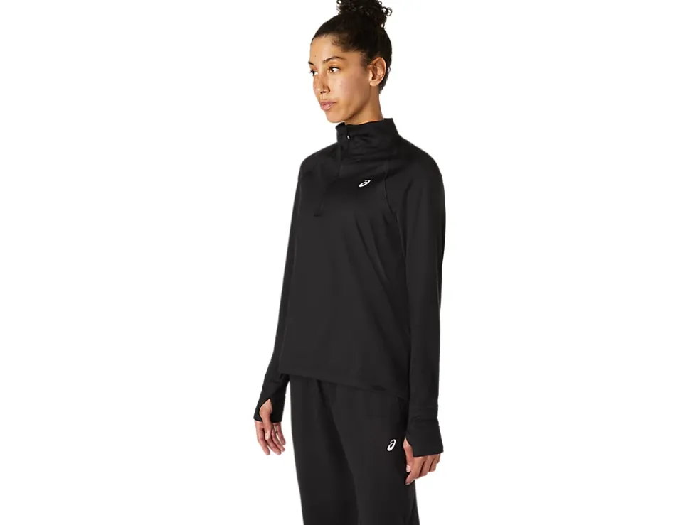 Hot ASICS THERMOPOLIS HALF ZIP Performance Black