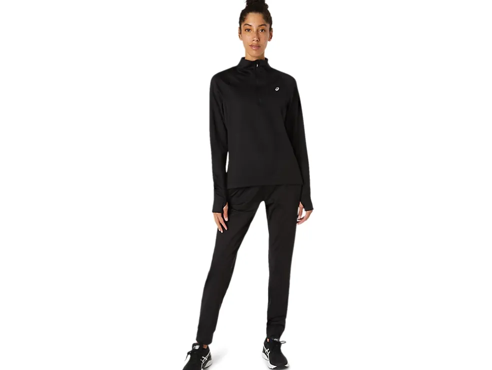 Hot ASICS THERMOPOLIS HALF ZIP Performance Black