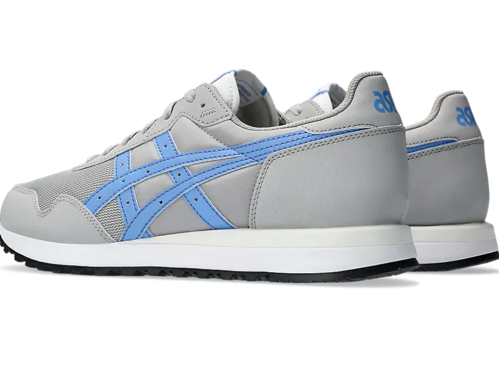 New ASICS Tiger RUNNER II Cement Grey/Blue Project