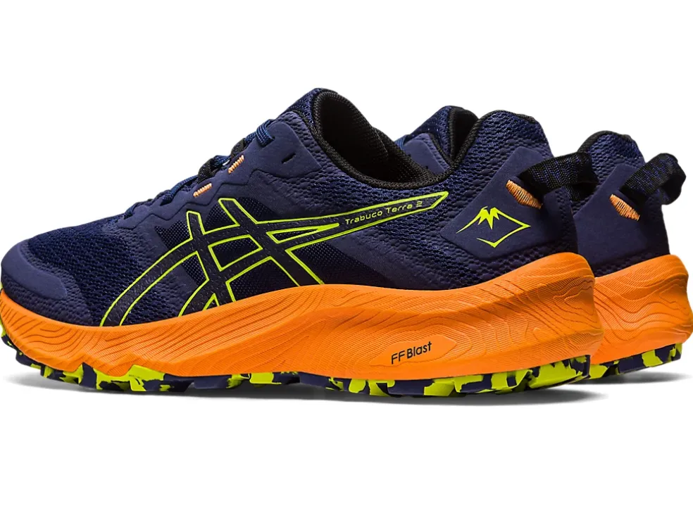 Outlet ASICS Trabuco Terra 2 Deep Ocean/Neon Lime