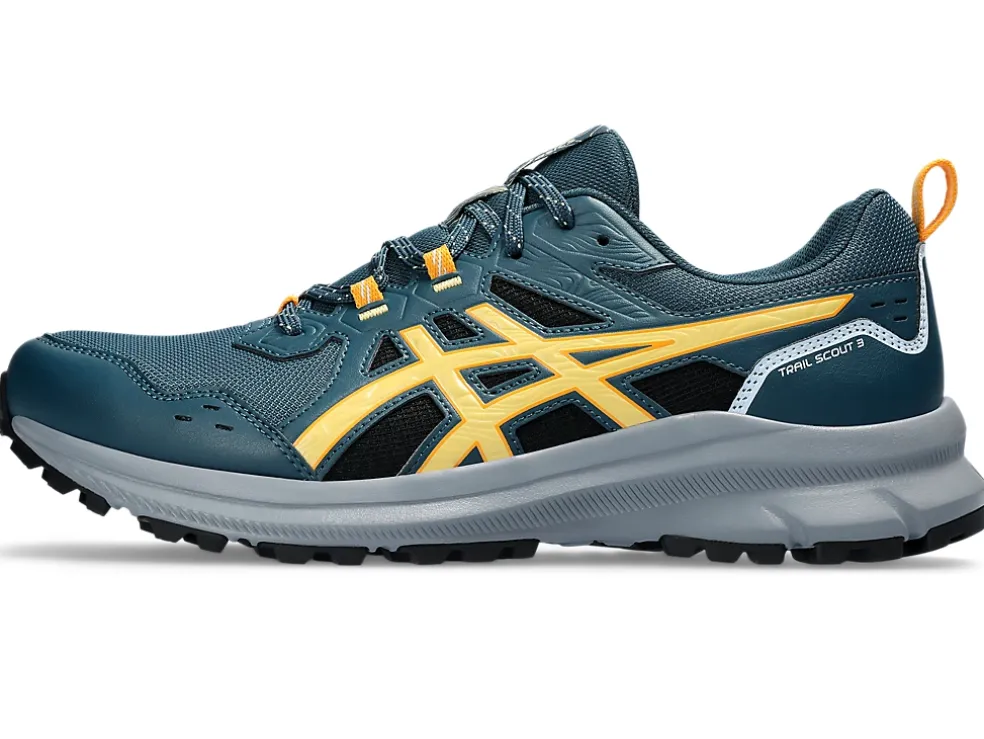 Online ASICS TRAIL SCOUT 3 Magnetic Blue/Faded Yellow