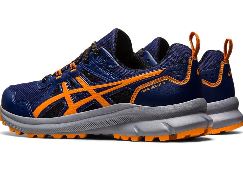 Best ASICS TRAIL SCOUT 3 Deep Ocean/Bright Orange