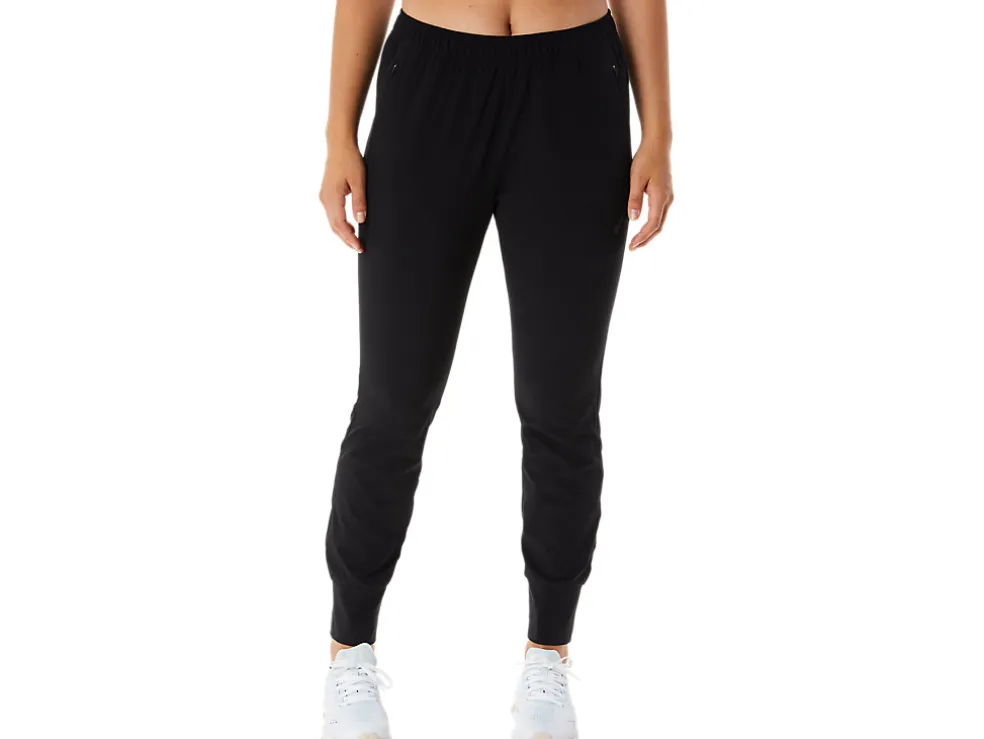 Shop ASICS TRAINING CORE STRETCH WOVEN PANT Performance Black