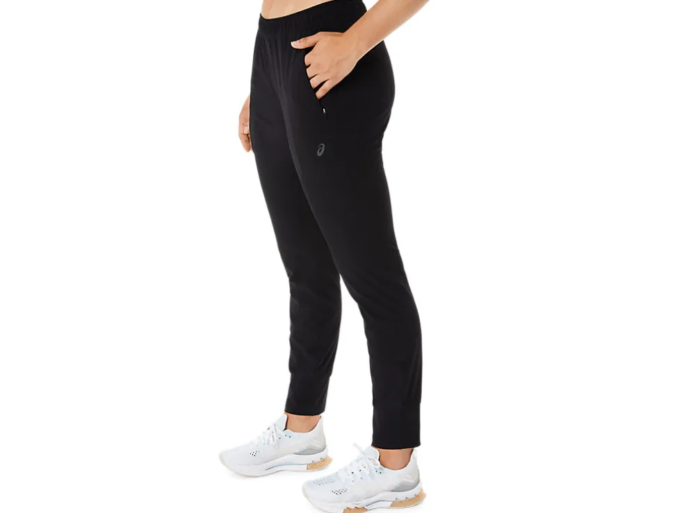 Shop ASICS TRAINING CORE STRETCH WOVEN PANT Performance Black