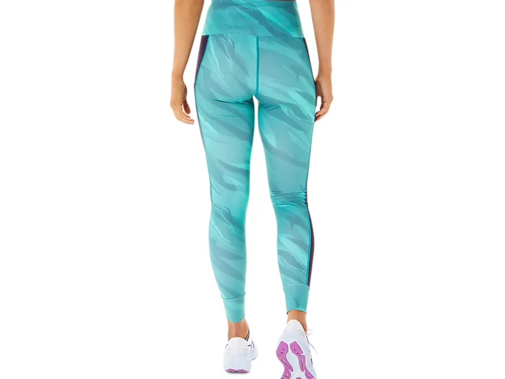 Hot ASICS TRAINING GRAPHIC TIGHT Misty Pine