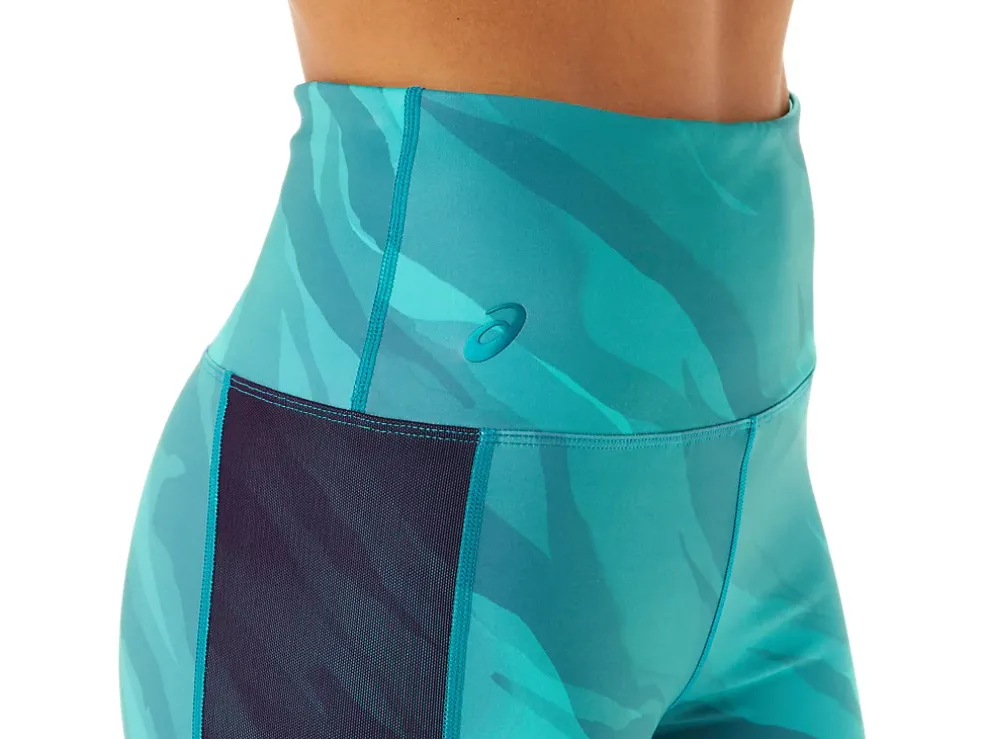Hot ASICS TRAINING GRAPHIC TIGHT Misty Pine